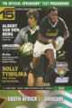 South Africa v Uruguay 2005 rugby  Programme